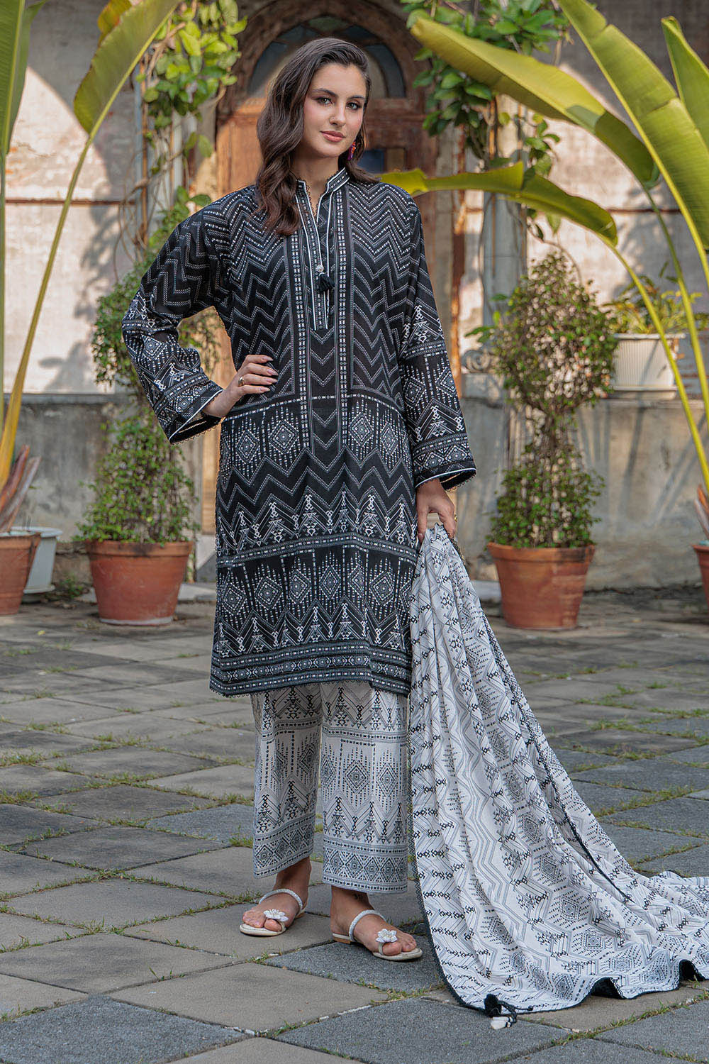 GulAhmed - Summer 3PC Lawn Digital Printed Dress - VL1412