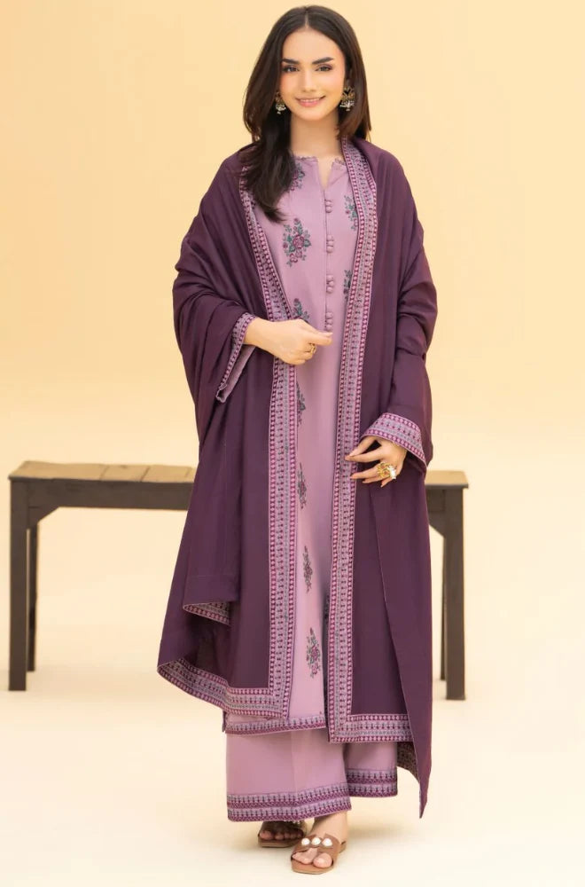 Izel - 3PC Lawn Embroidered Suit - VL1242