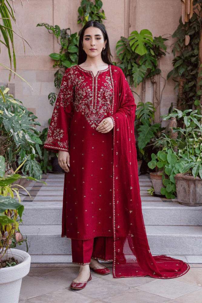 Veezal - 3PC EMBROIDERED LAWN SUIT - VL1340