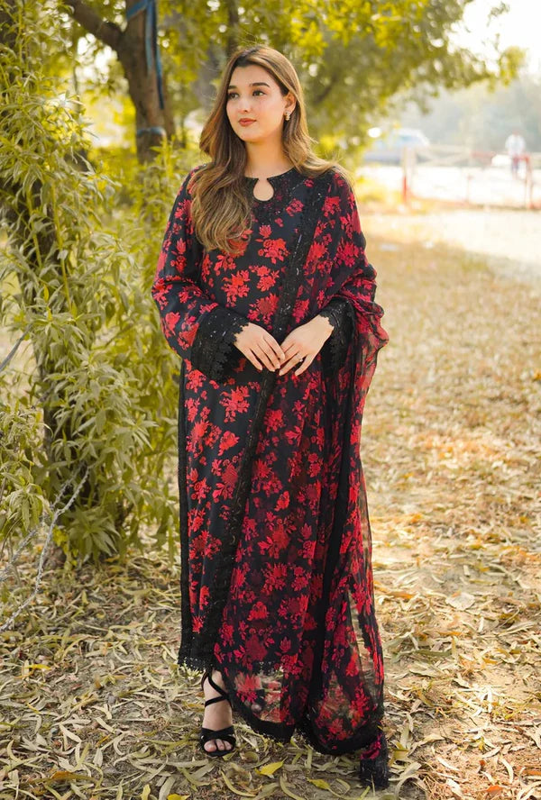 Veezal - Summer 3PC Lawn Digital Printed Dress - Vl1363