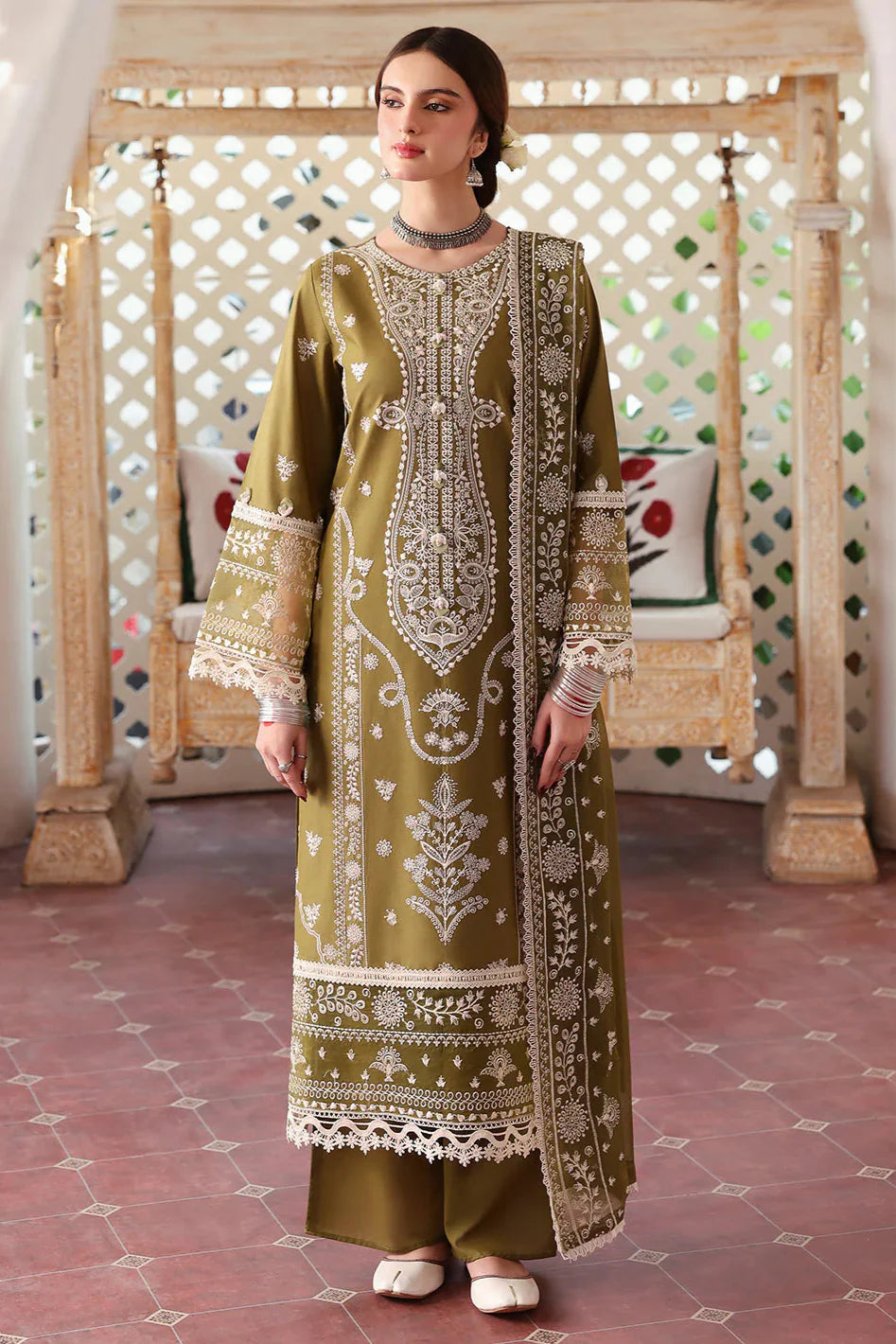 Jade - 3PC Lawn Embroidered Suit - vl1239