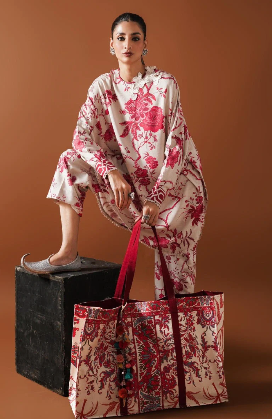 Sapphire - Summer 2PC Lawn Digital Printed Dress - VL1425