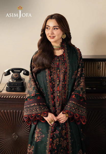 Asim Jofa, unstitched 3 piece Lawn sequence embroidered suit - VL1248