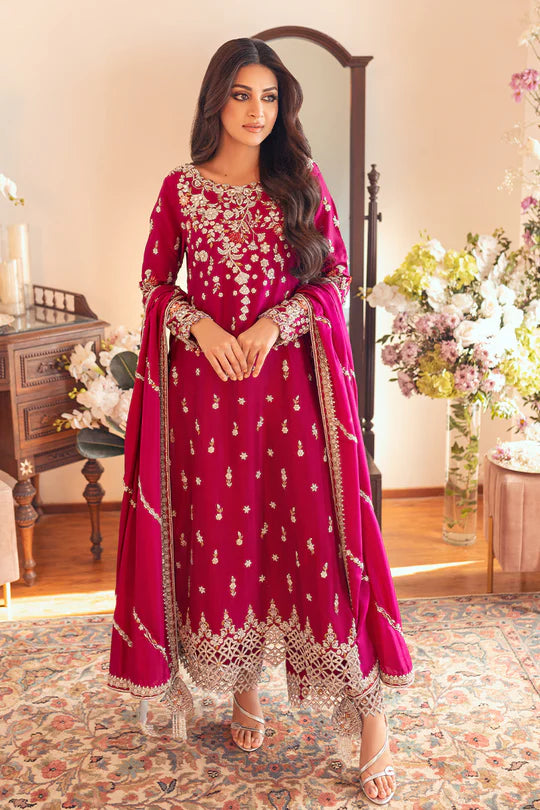 SUNNiA MANAHiL - 3pc Heavy Embroidered Lawn Stuff - VL1043