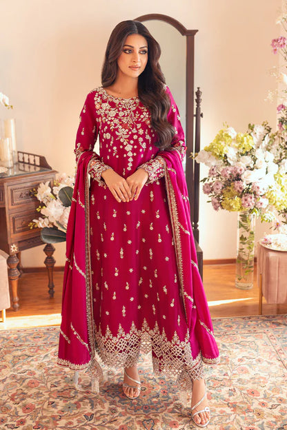 SUNNiA MANAHiL - 3pc Heavy Embroidered Lawn Stuff - VL1043