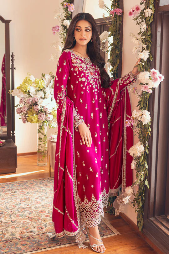 SUNNiA MANAHiL - 3pc Heavy Embroidered Lawn Stuff - VL1043