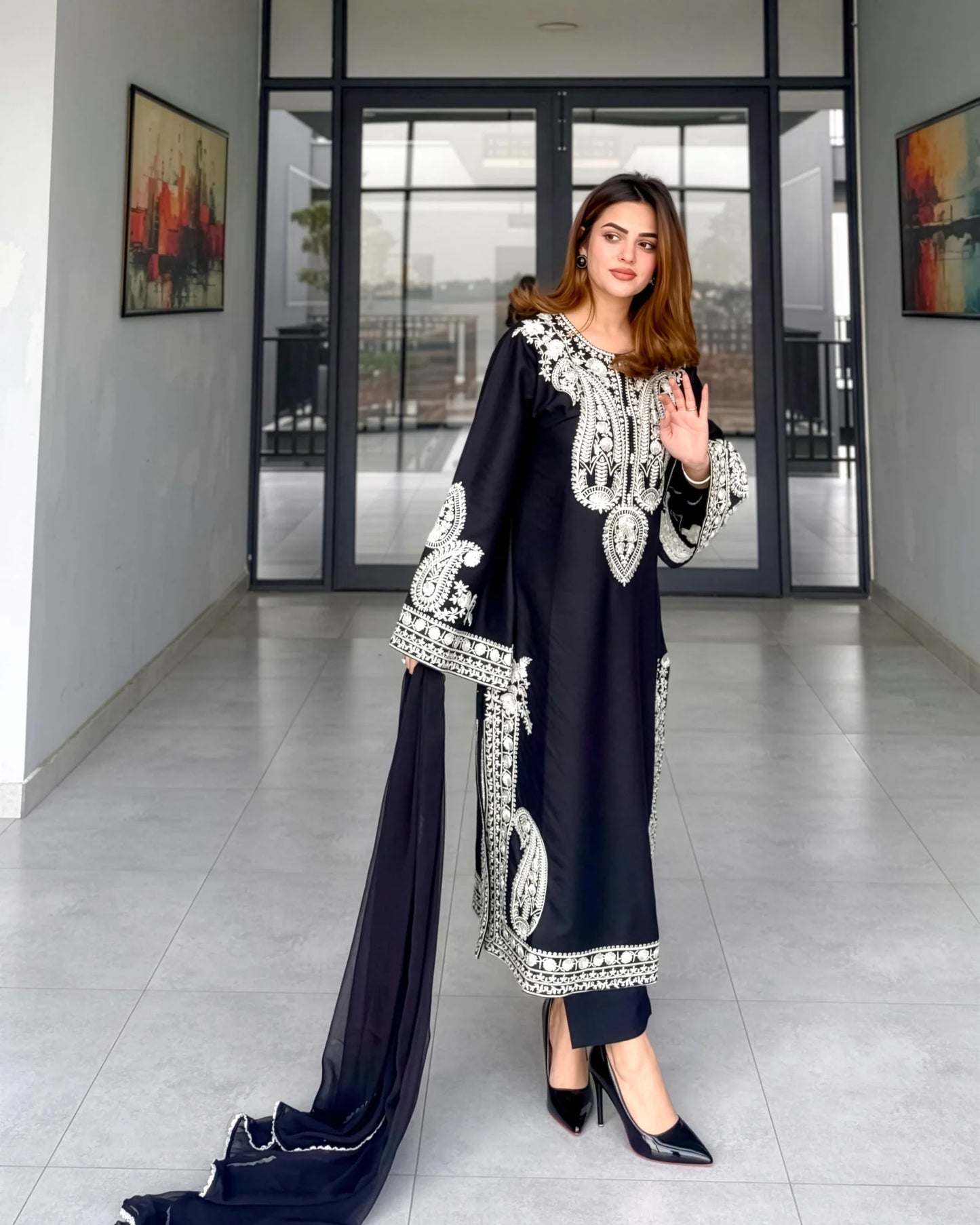 Mirana - Summer 3PC Lawn Embroidered Suit - VL1324
