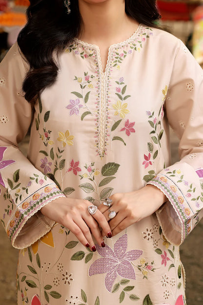 Veezal - Unstitched Luxury Lawn Heavy Embroidered 3PC Suit - VL1356