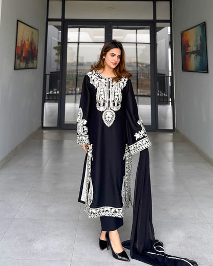 Mirana - Summer 3PC Lawn Embroidered Suit - VL1324