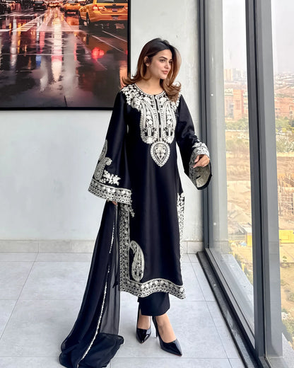 Mirana - Summer 3PC Lawn Embroidered Suit - VL1324