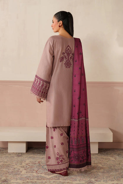 Baroque - 3PC Dhanak Embroidered Suit - VL1270