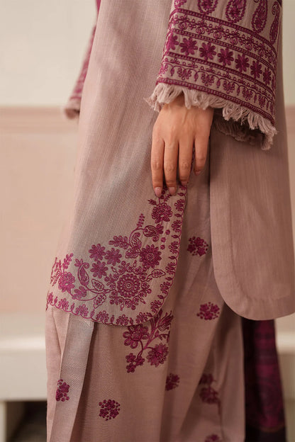 Baroque - 3PC Dhanak Embroidered Suit - VL1270