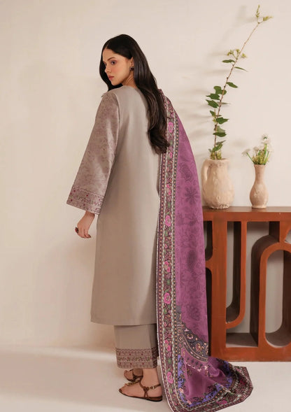 Jazmin 3 Pc Embroidered Dhanak  Suit - VL1010