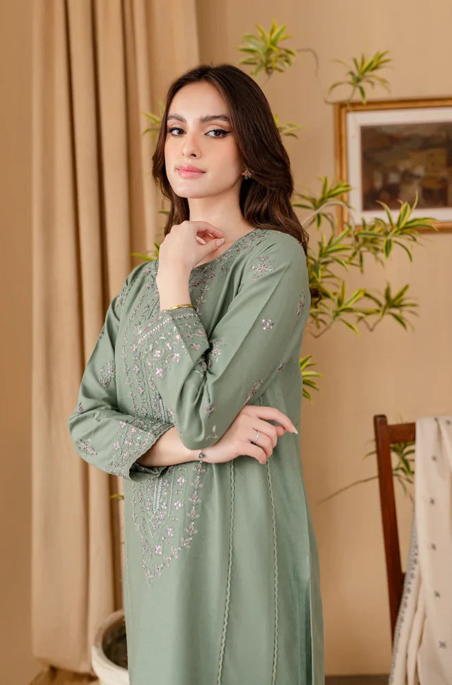 Sapphire - Winter 3PC Dhanak Embroidered Suit - VL1111