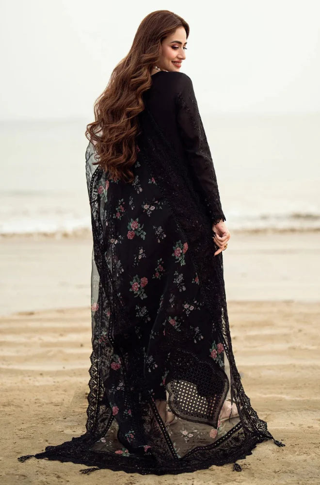 3PC Lawn ChickenKari Embroidered with Sequence work Suit - VL931