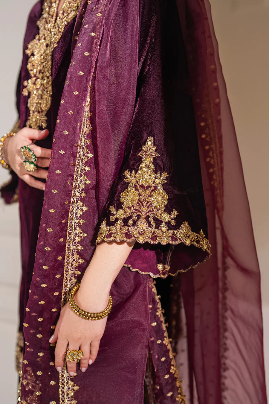 Barouqe Micro Velvet 9000 Festive 3 Piece Dress - VL979
