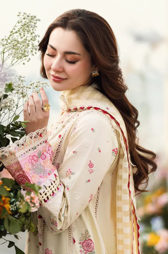 Qalamkaar 3PC Unstitched Lawn Embroidered ChickenKari - VL1297