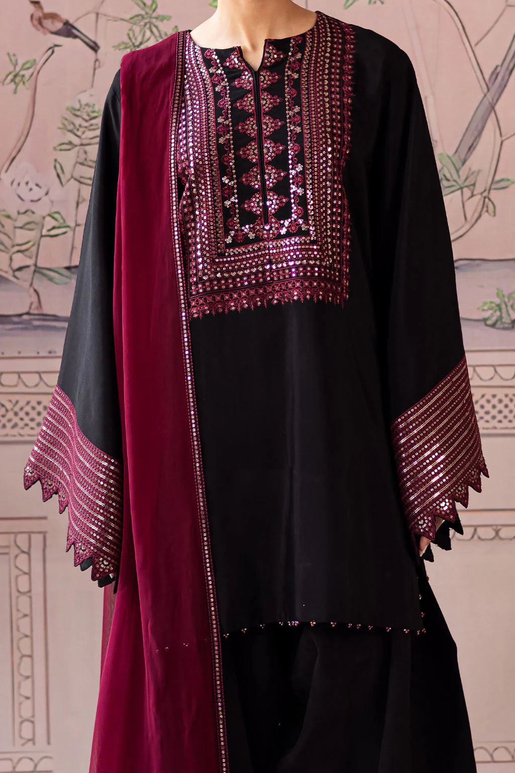 Veezal - Lawn 3PC Embroidered Suit - VL1341