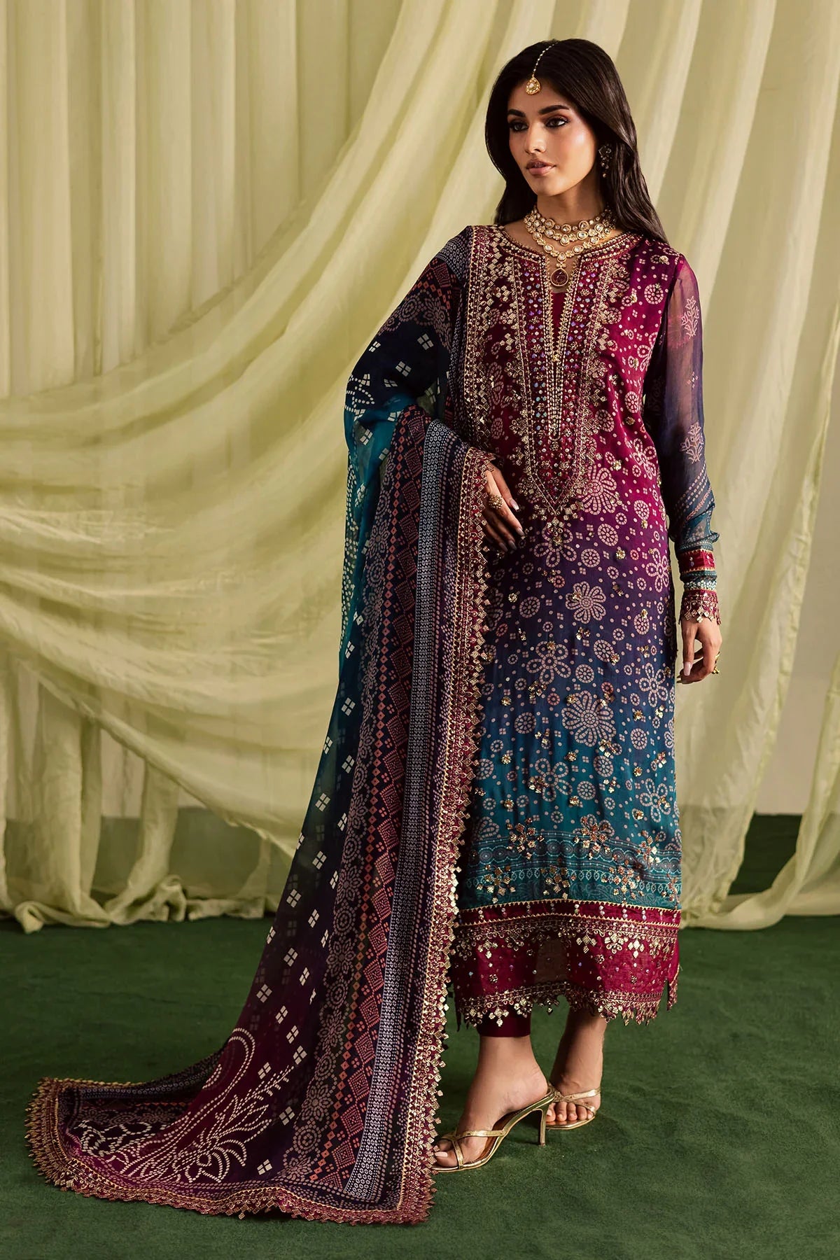 Veezal - Summer 3PC Lawn Digital Printed Dress - VL1352