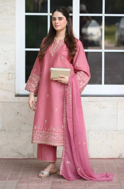 Summer 3PC Lawn Embroidered Suit - VL1336