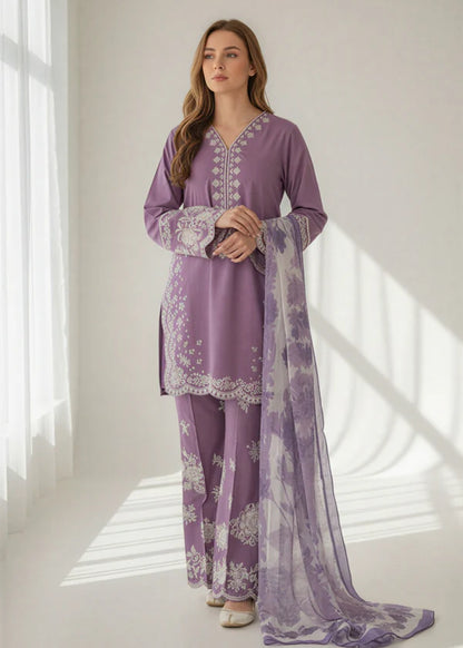 Veezal - Unstitched Luxury Lawn Heavy Embroidered 3PC Suit - VL1342
