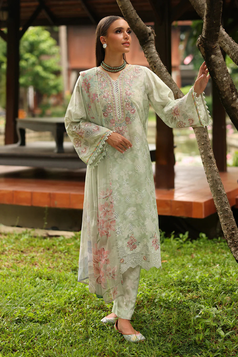 Veezal - Summer 3PC Lawn Digital Printed Dress - Vl1360