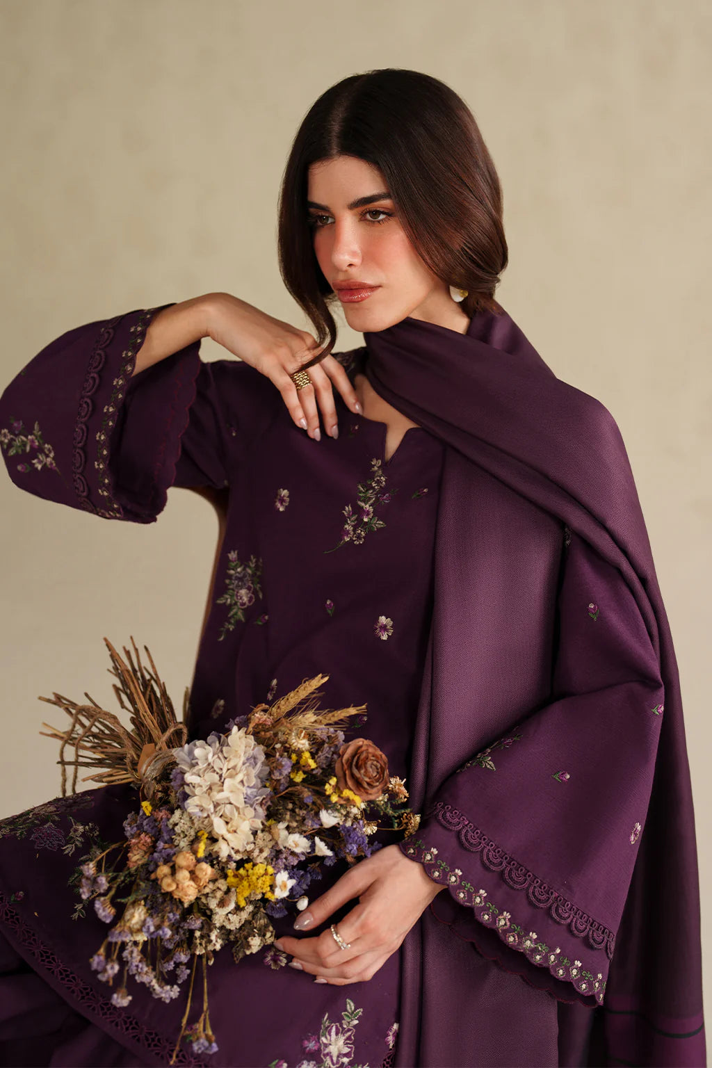 3PC Lawn Embroidered Suit - VL1268