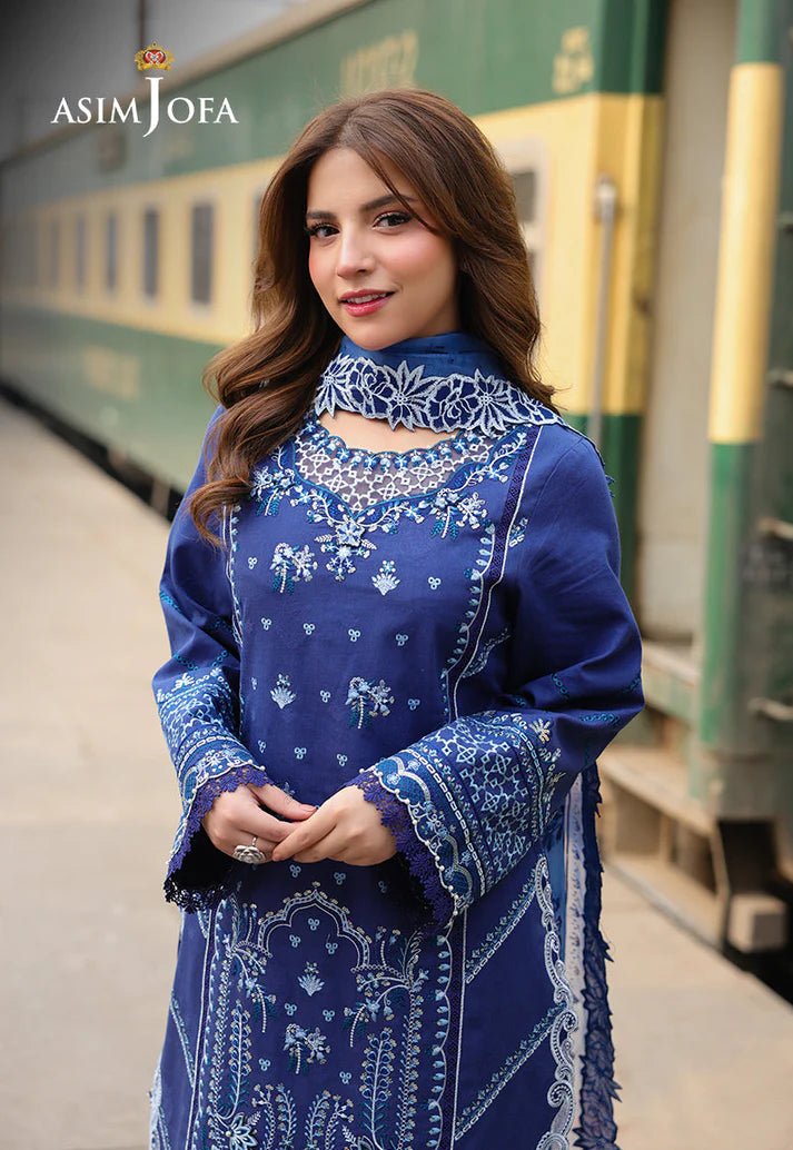 Asim Jofa - Summer 3PC polly Lawn Digital Printed Dress - Vl1400