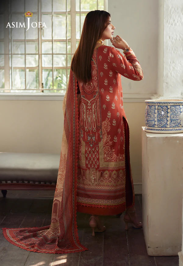Asim Jofa - Summer 3PC Lawn Digital Printed Dress - VL1322