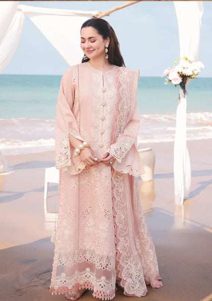 Chikenkari Qalamkar Embroidered 3 PC Lawn - VL1009