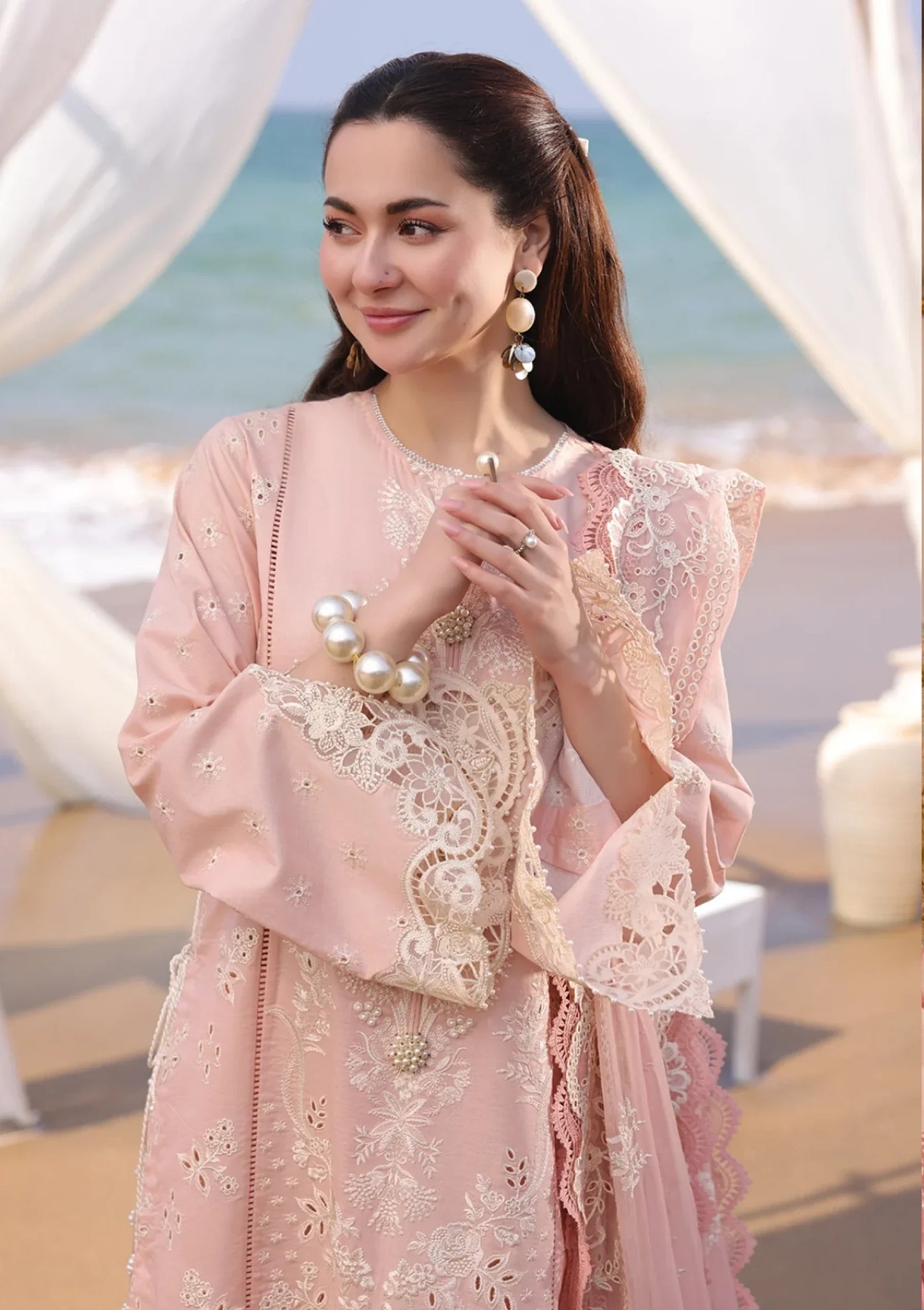 Chikenkari Qalamkar Embroidered 3 PC Lawn - VL1009