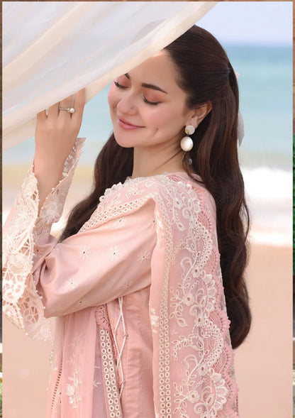 Chikenkari Qalamkar Embroidered 3 PC Lawn - VL1009