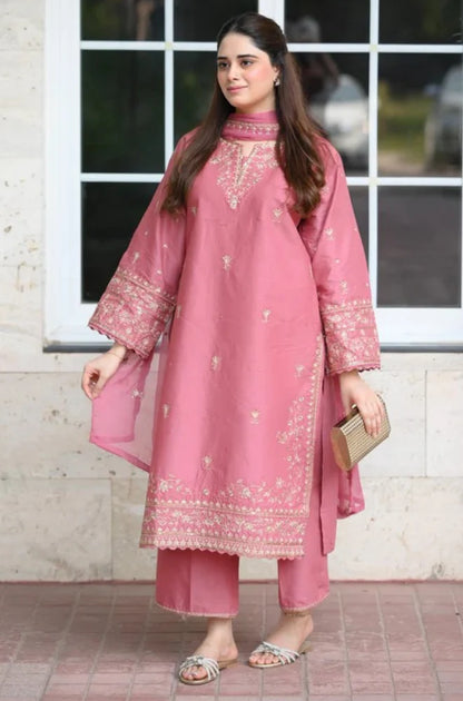 Summer 3PC Lawn Embroidered Suit - VL1336