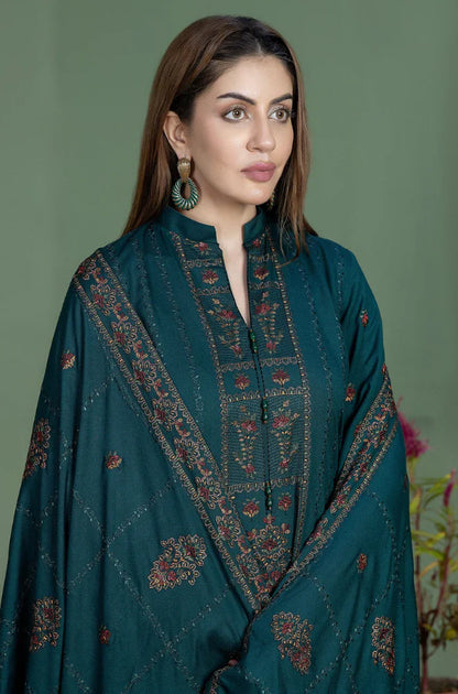 Mohagni - Winter 3PC Dhanak Embroidered Suit - VL1101