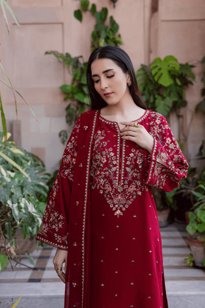 Veezal - 3PC EMBROIDERED LAWN SUIT - VL1340
