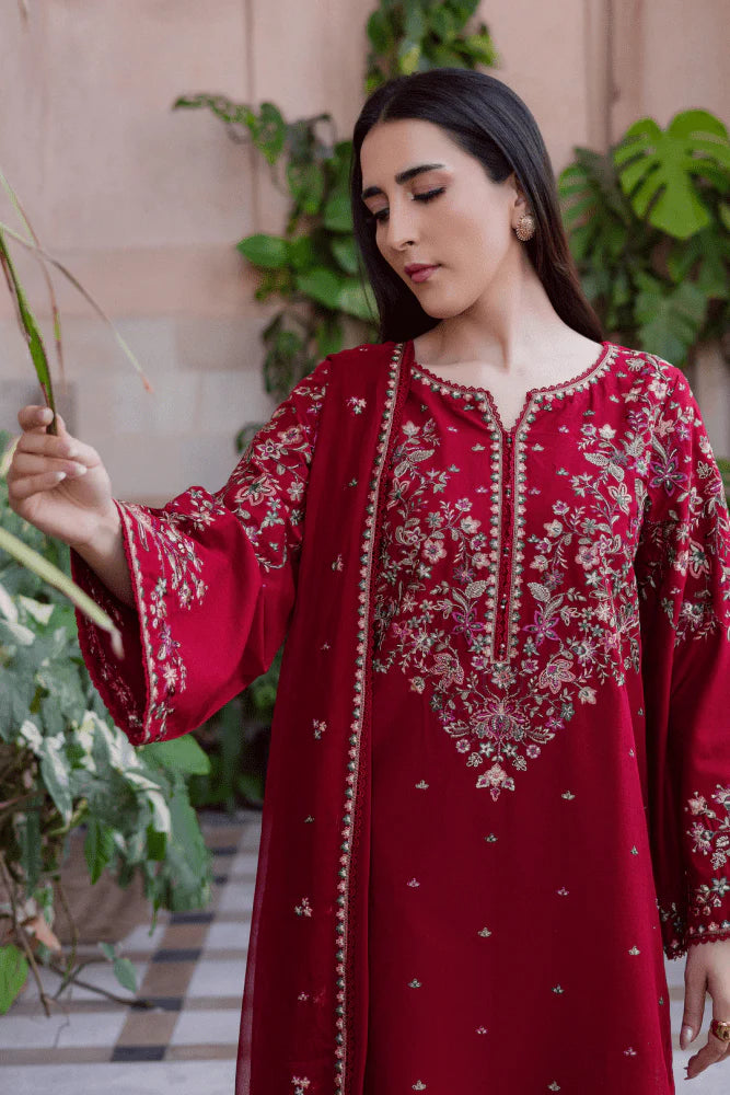 Veezal - 3PC EMBROIDERED LAWN SUIT - VL1340