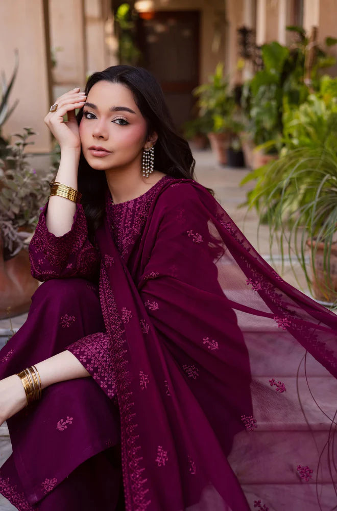 Batik - Summer 3PC Lawn Embroidered Suit - VL1299