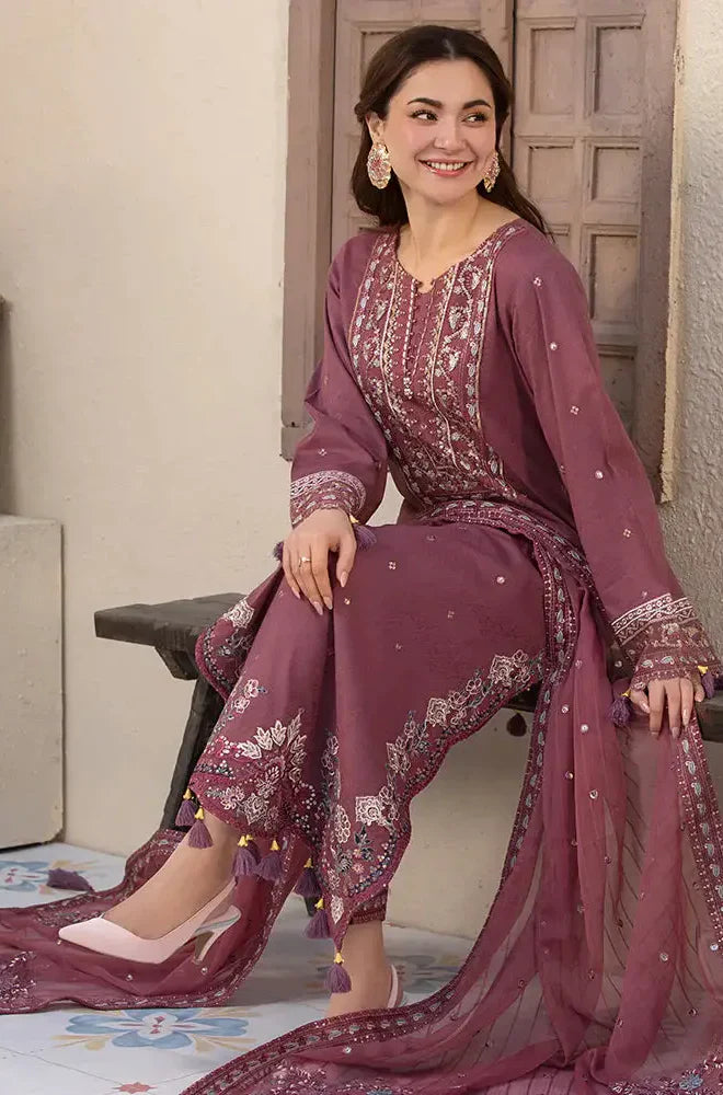 Jade - 3PC Lawn Embroidered Suit - VL1104