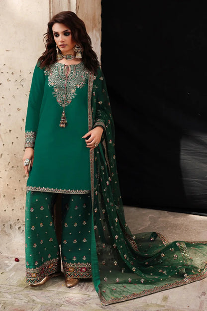 Veezal - Unstitched 3 piece embroidered summer suit - VL1358