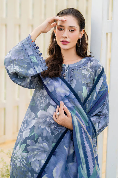 Veezal - Summer 3PC Lawn Digital Printed Dress - Vl1369