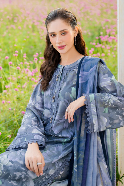 Veezal - Summer 3PC Lawn Digital Printed Dress - Vl1369