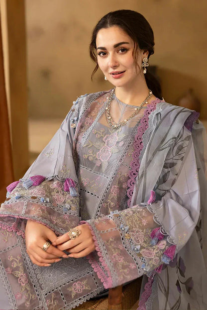Veezal - Summer 3PC Lawn Chickenkari Embroidered Suit - VL1301