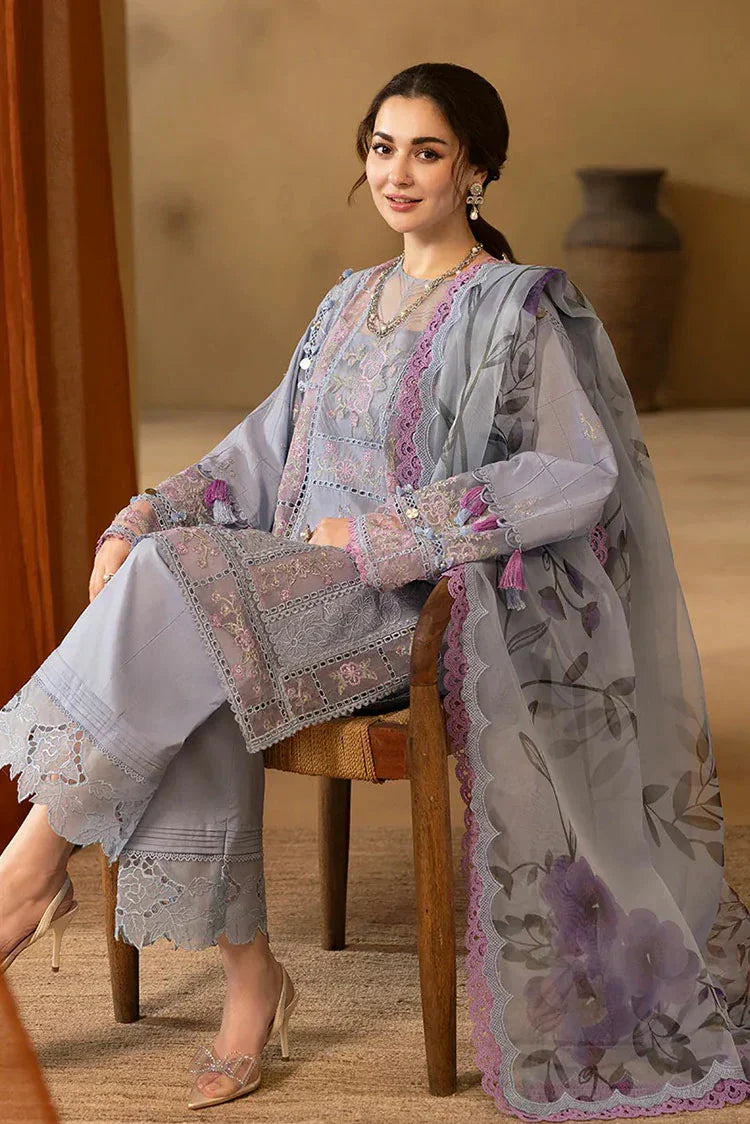 Veezal - Summer 3PC Lawn Chickenkari Embroidered Suit - VL1301