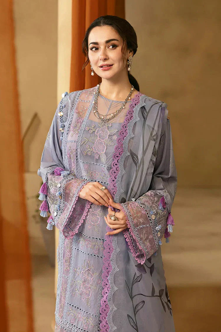 Veezal - Summer 3PC Lawn Chickenkari Embroidered Suit - VL1301