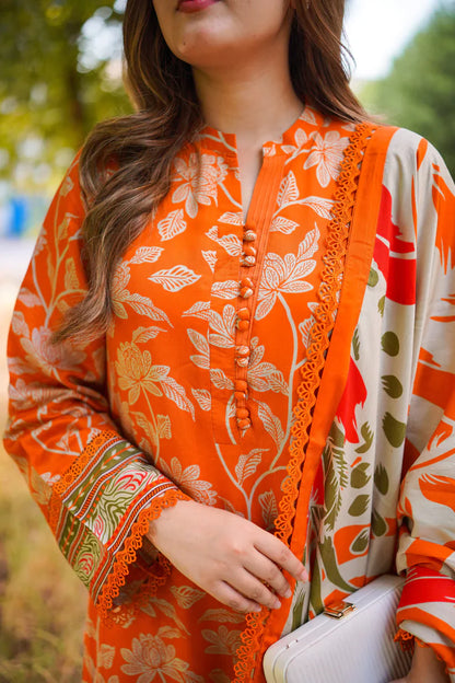 Sapphire - Summer 3PC Lawn Digital Printed Dress - VL1238