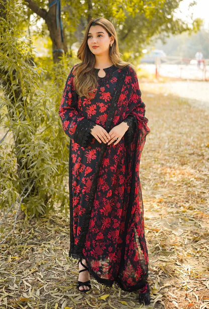 Veezal - Summer 3PC Lawn Digital Printed Dress - Vl1363