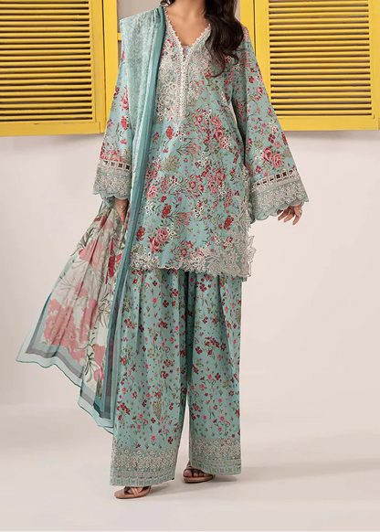 Veezal - Summer 3PC Lawn Digital Printed Dress - VL1368