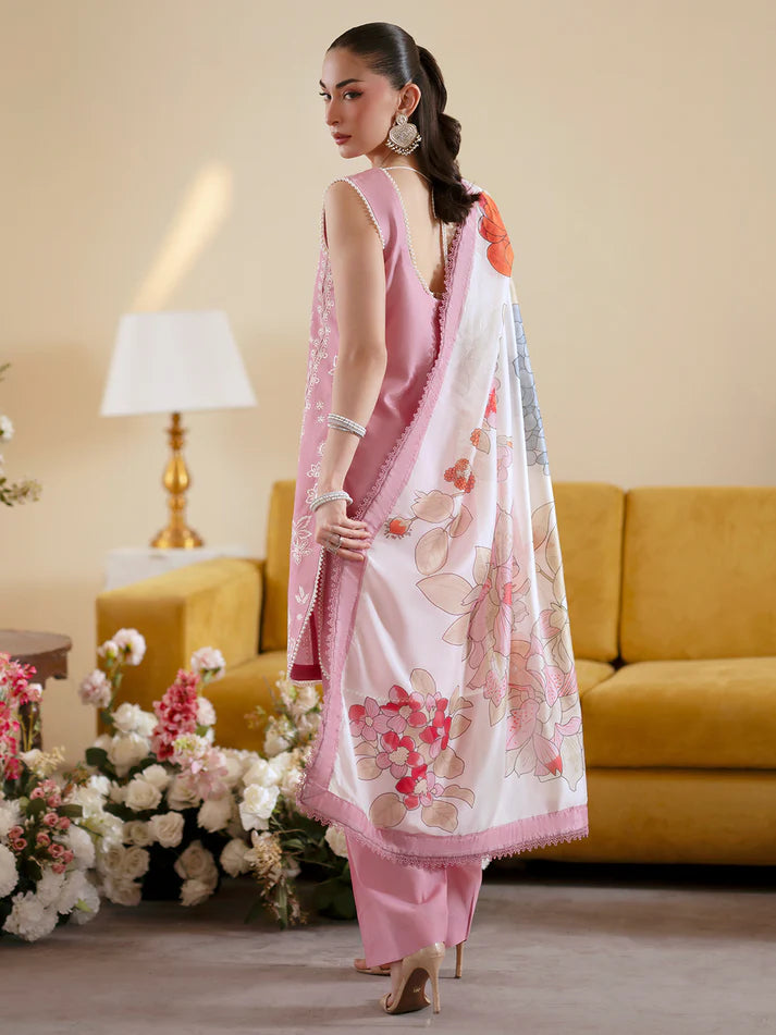 Sapphire - Summer 3PC Lawn Embroidered Suit - VL1396