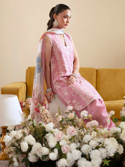 Sapphire - Summer 3PC Lawn Embroidered Suit - VL1396