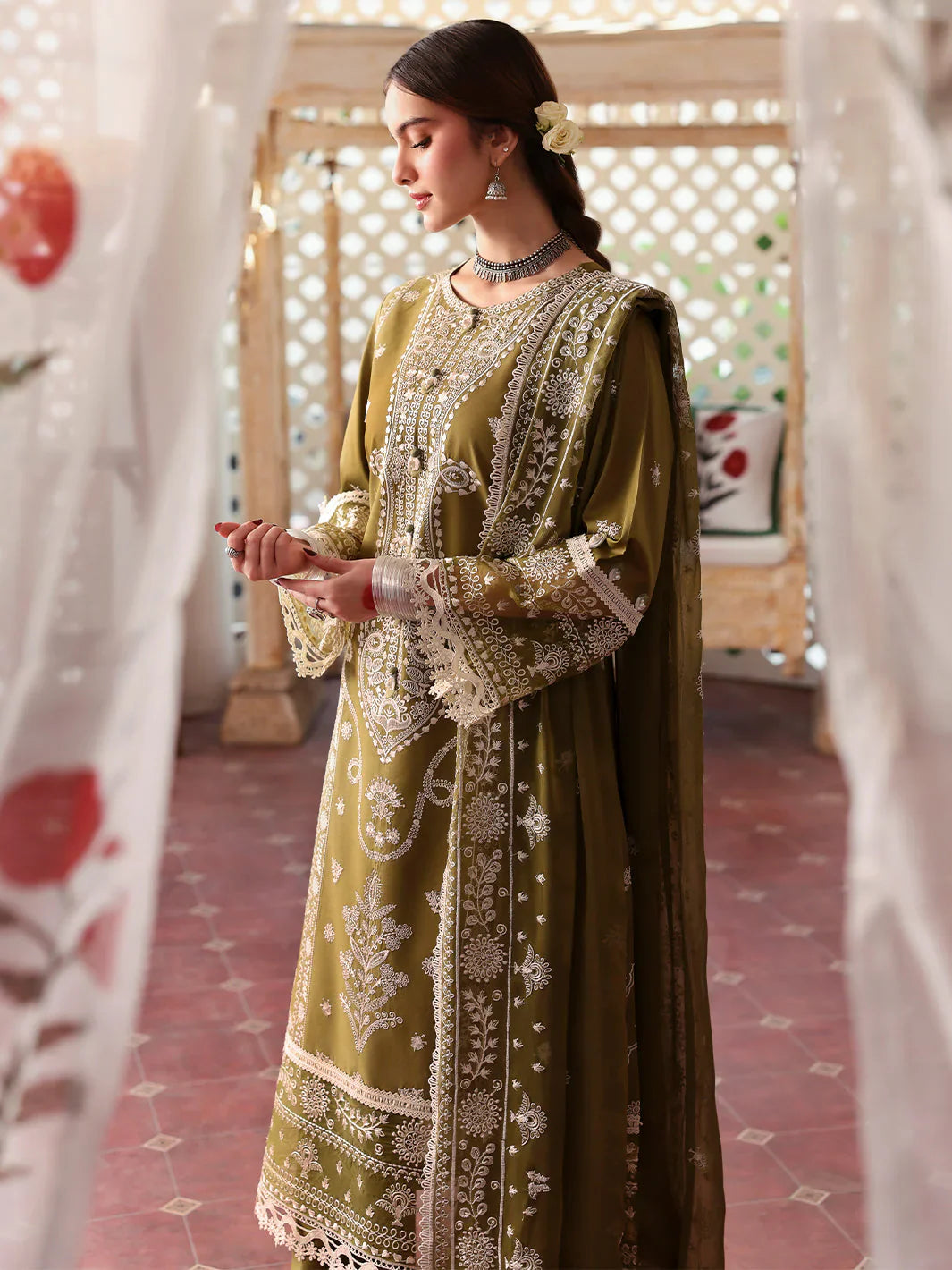 Jade - 3PC Lawn Embroidered Suit - vl1239